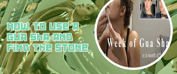 Before and after gua sha face