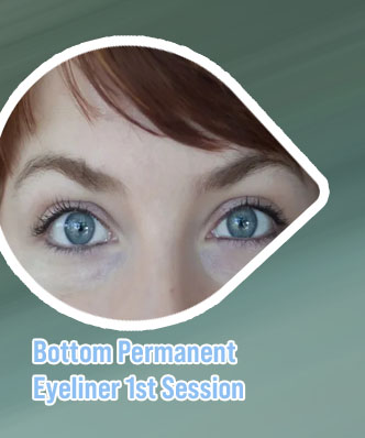 Bottom permanent eyeliner
