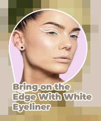 Eyeshadow looks with white eyeliner