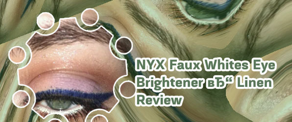 Faux white eyeliner nyx