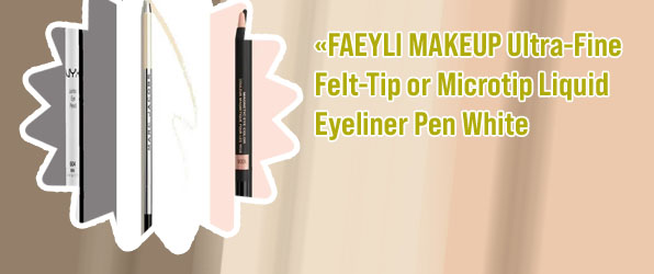 Felt tip white eyeliner