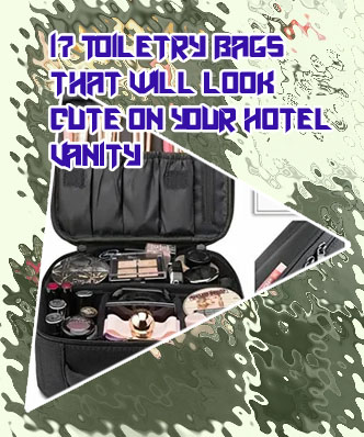 Travel makeup bag set
